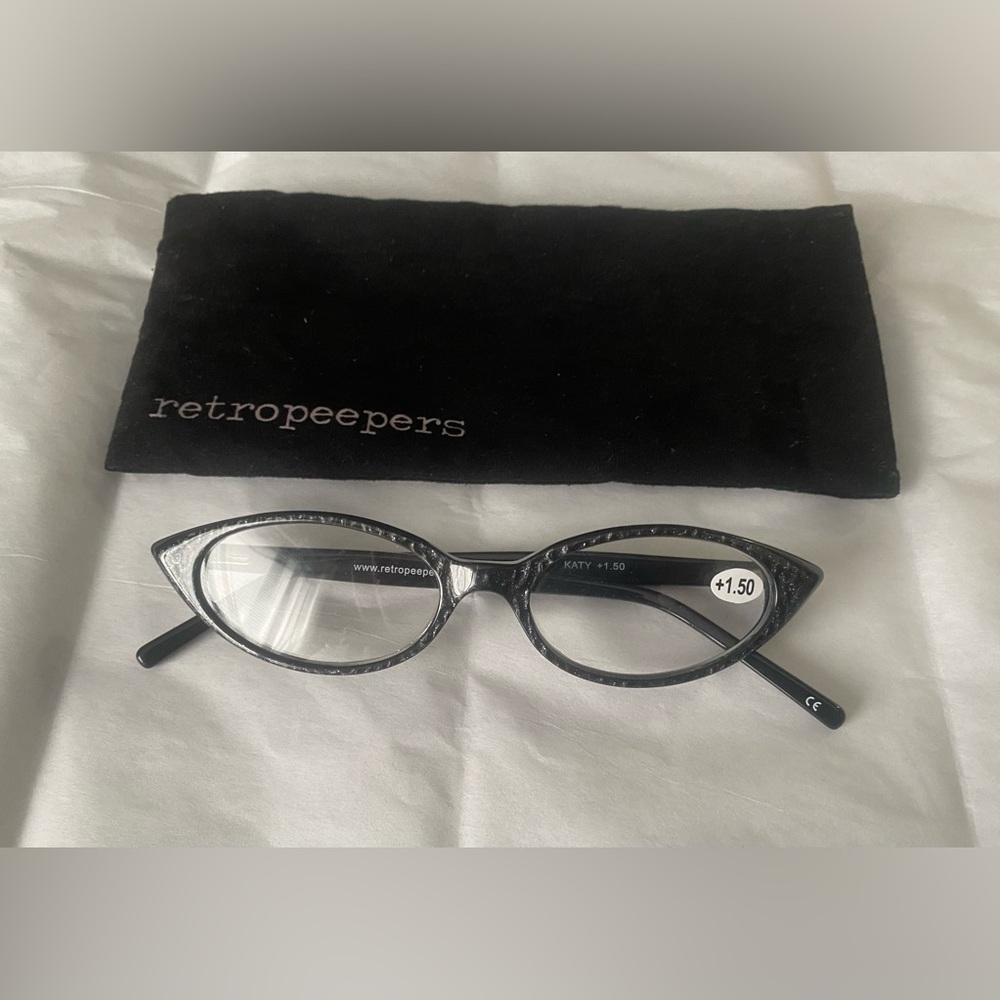 RETROPEEPERS “KATY” IN SPARKLY CHARCOAL
